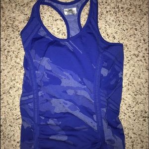 athleta blue camo tank